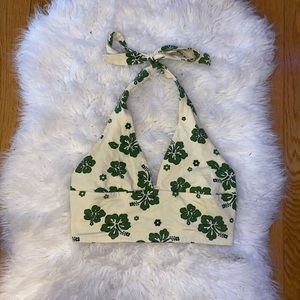 Floral halter top
